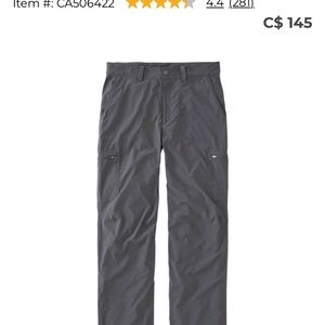 L.L. Bean Men's Dark Gray Cargo Pants